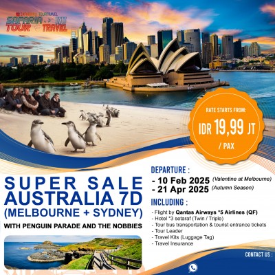 7D SUPER SALE AUSTRALIA (MELBOURNE+SYDNEY)